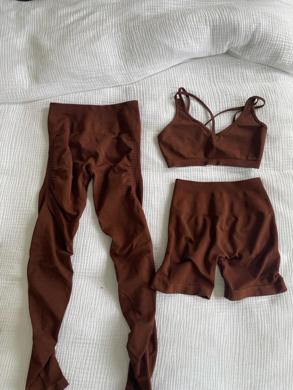 Alphalete Brown workout Set